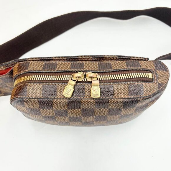 Authentic Louis Vuitton Geronimos Bum Bag Sling Bag Damier Ebene Crossbody Waist - Picture 8 of 16
